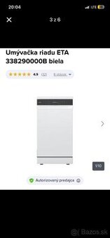 Umývačka riadu ETA