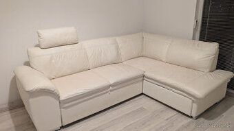 Rozkladací rohový gauč z eko kože