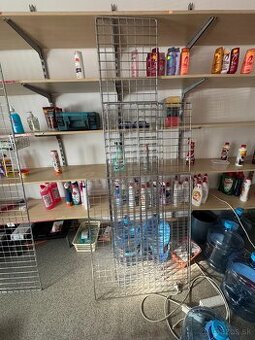 kovový drôtený panel / mrežový diel - kovový regál