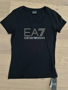 EA7 tričko čierne M originál