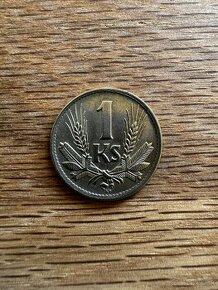 1 koruna 1945 - 1