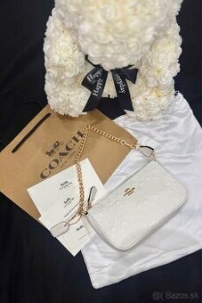 Coach biela mini kabelka