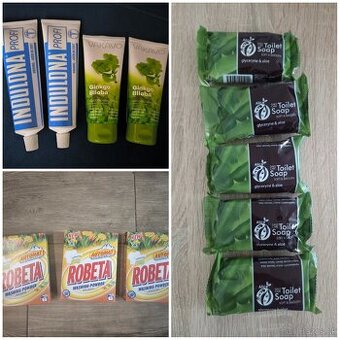 Mydlá, prášok, indulony