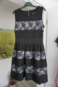 Cierne spolocenske / vecerne saty z Talianska, vel. M/L