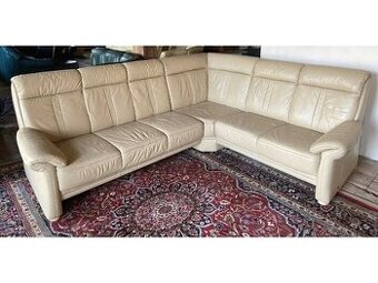 Luxusní rohová kožená sedací souprava ,1762