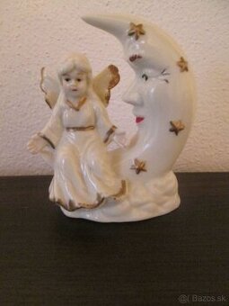 Retro porcelánový anjel