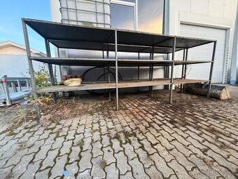 Masivne kovové regále 5m