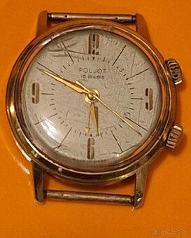 Staré funkčné mechanické hodinky Poljot budikove