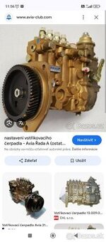 Naftové radové čerpadlo z avie 31turbo 76 kw
