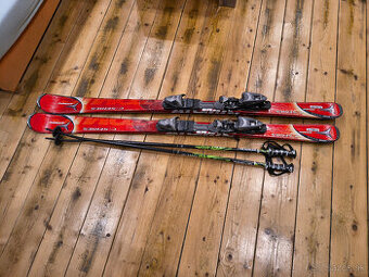 Lyziarsky set lyze+palice 158cm