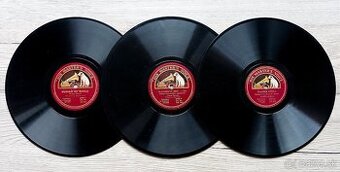 Vlasta Burian, tři starožitné gramodesky His Master’s Voice