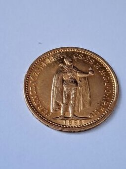 MINCE FJ.I.UHORSKÁ 10KORONA 1896KB VZÁCNY ROČNÍK