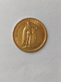 MINCE FJ.I.UHORSKÁ 10KORONA 1896KB VZÁCNY ROČNÍK