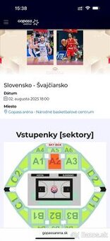 Basketbal Slovensko - Švajčiarsko 2.8.2025