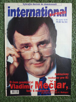 Vladimír Mečiar - starý časopis International Expres - 2000