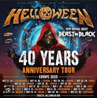 Helloween 25.10.2025 Zvolen za 50 Eur