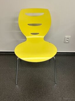 Žltá jedálenská stolička (6ks)