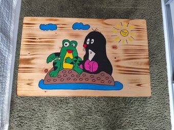 Detský stolík so stoličkami krtko