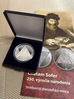 Strieborná minca Chatam Sofer 2012 PROOF