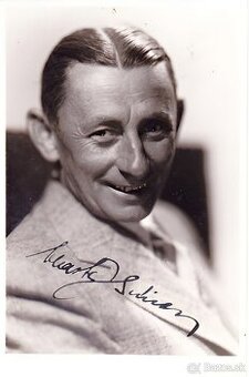 Vlasta Burian autogram, krásný stav