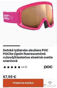 Detské lyžiarske okuliare POC ružové