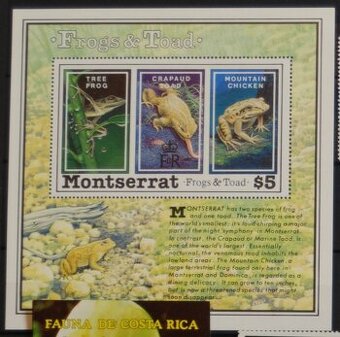 Poštové známky - Obojživelníky 1 - neopečiatkované
