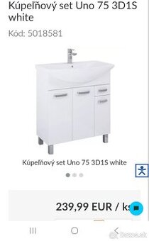 Umývadlo so skrinkou