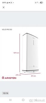 Predam bojler zn.ARISTON VELIS PRO 80