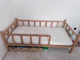 Detska drevena postel 180cmx90cm