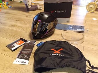 Cestna Prilba Nexx SX100R čierno ružová XS