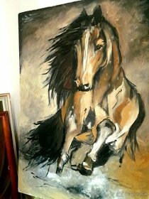 Obraz - olejomaľba koňa