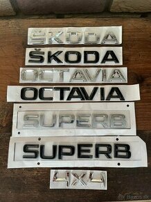 Nápisy Škoda na kufor - Octavia, Superb a 4x4 - 1