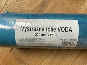 Výstražná fólia "Pozor voda" modrá 20 m
