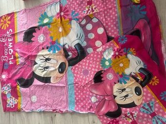 Postelne obliečky minnie a nepremokavá plachta