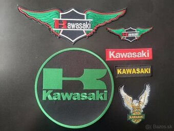 KAWASAKI motorkárska nášivka veľka na chrbát