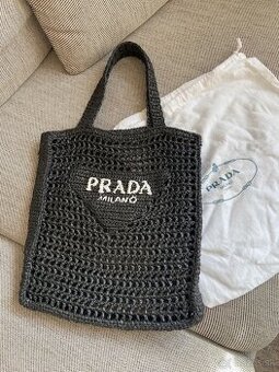 Unisex letní taška Prada, model logo crochet tote