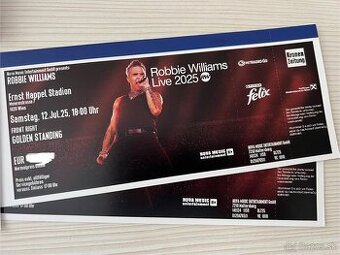 Robbie Williams Live 2025 tour vo Viedni, 12.07.2025