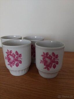 Porcelánové poháre ZSSR 4 kusy