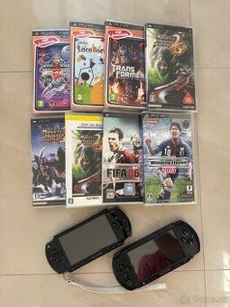 2x Playstation Portable + Hry