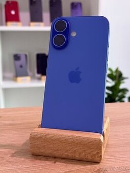 iPhone 16 128GB - Ultramarine, ako nový / 100% batéria