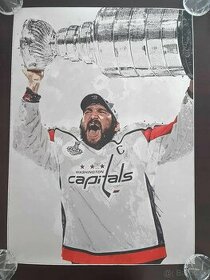 Alexander Ovechkin Washington Capitals NHL plakát na plátně