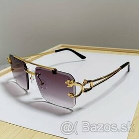Predám - pozlatené, dizajnové slnečné okuliare (nové)
