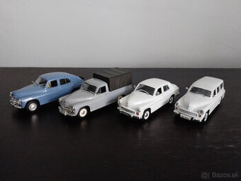 4x Legendarne automobily čssr FSO Warszawa 1:43 1/43