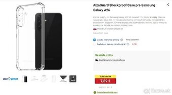 Predam AlzaGuard kryt na Samsung Galaxy A26
