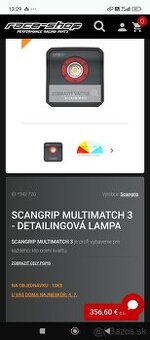 Scangrip sps7 + stojan detailingove svetlo