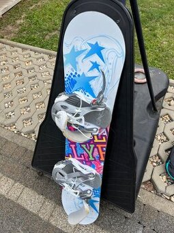 Snowboard detský 115 s topánkami 23 vnútorná dľžka