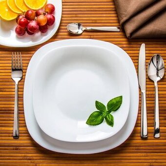 Biela Jedálenská súprava Parma tanierová sada