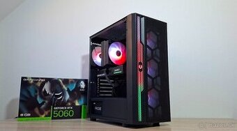 Hráčske pc 6jadro RYZEN 5 5600X/NVME/NVIDIA RTX5060 8GB