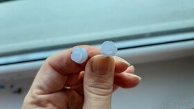 Chalcedon ružičky náušnice - 1