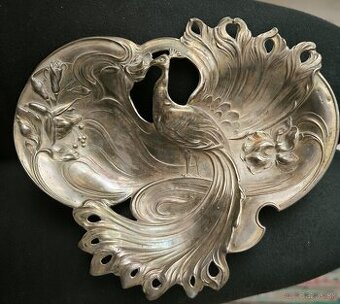 Strieborná miska -secesia
